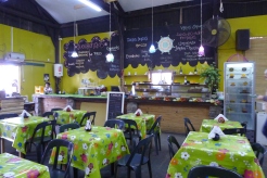 the cafe at El Galpón